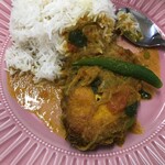 ラフィーの美しい森 - 爽やかな仕上がりだったホームメイド・フィッシュ・ブナ、おそらく前日からスパイスに漬けている。