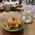 酒呑蕎食〆タグル - 新玉ねぎのたまり漬け