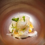 表参道 HYENE - ヤリイカ　ホワイトアスパラガス