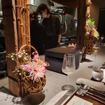 表参道 HYENE - テーブルの様子 店内