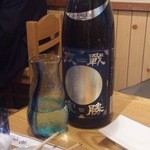 新富寿司 - 戦勝正宗の純米吟醸。