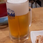 Hanashinobu - 先ずは「生ビール」ごくごく飲んでー