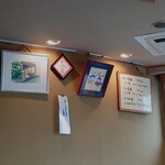 やぶ善 - お店の絵にも和みます。
