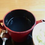 やぶ善 - 提供時は(笑)熱々の蕎麦湯。