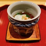 焼鳥 ひら野 - 虎河豚の玉地蒸し