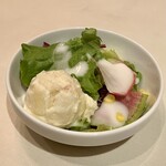 Torattoria Itaria - ランチに付くサラダ