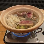 Matahachi - 仙台芹と白髪ねぎと合鴨の鴨せり鍋