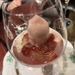 銀座うかい亭 - 巨峰のジュレとジェラート