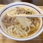 時とまるudon - 温かい方の麺はちゅるんちゅるん♪✨
