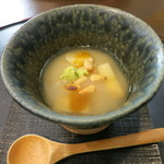 日本料理 みや  - 26年1月　鯛蕪蒸し　筍、松の実、梅