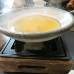 日本料理 みや  - 26年1月　氷見鰤シャブの鍋　鰤の骨出汁