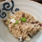 日本料理 みや  - 26年1月　鯛飯赤飯　取り分けて