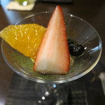 日本料理 みや  - 26年1月　和三盆ムース、黒豆、アイベリー