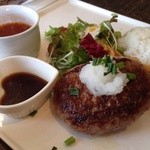 クマカフェ - ハンバーグ