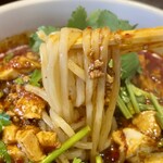 中華そば 花京 - 森製麺の切刃16番の太麺