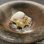 カーサ・デル・チーボ - 韃靼そば茶のパンナコッタとそばの実のクロッカンテ