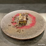 カーサ・デル・チーボ - 短角牛､鴨､猪､えぞ鹿のスコッティリアとアピオスのラザーニャに黒トリュフ