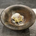 カーサ・デル・チーボ - 韃靼そば茶のパンナコッタとそばの実のクロッカンテ