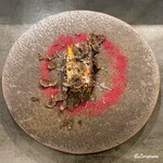 カーサ・デル・チーボ - 短角牛､鴨､猪､えぞ鹿のスコッティリアとアピオスのラザーニャに黒トリュフ