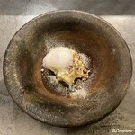 カーサ・デル・チーボ - 韃靼そば茶のパンナコッタとそばの実のクロッカンテ