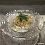 カーサ・デル・チーボ - 毛蟹と真鱈の白子の冷製タリオリーニ