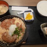 いちげん - ロースカツ＆ヒレカツ煮定食(850円)