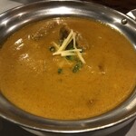 Bindika - Aランチ・ナン・チキンカレー・辛口（800円）