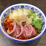 鶏肉パクチー水餃子蘭州拉麺