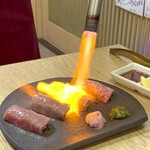 Yakiniku Tamaki - 大トロ炙り肉寿司