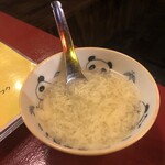 台湾夜市カシンフウSapporo - お通し(玉子スープ)