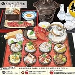 Gion Kan Kan De Ri Rei - 『極み和牛すき焼き鍋とおちょこ丼セット～板長セレクト日本酒ペアリング～