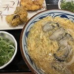 Marugame Seimen - 牡蠣玉子あんかけ（大）とかしわ天