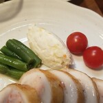 キッチン ブルー グローブ - 備え付け野菜、ポテサラ