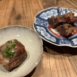 百式 - スッポンの旨煮揚げ＆吟醸豚の西京味噌焼き