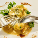 リストランテ ピノキオ - 愛がいっぱい溢れてます　フグ〜凄い味変化っぷりで最後までknockoutにぷりぷりです〜　byまみこまみこ