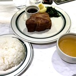 Mallory Pork Steak - ランチセット：日和山