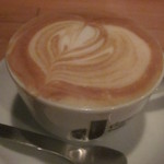 珈琲 紙 - カフェラテ・ヘーゼルナッツ、アップ！