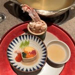 Kani Douraku - かに酢と季節の一品