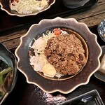 あなたに会いにゆきます。ANAYUKI - 【人気おにぎり定食】
            『唐揚げ』