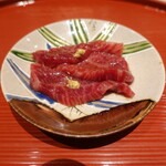 肉屋 田中 - 内もも紹興酒漬け、松阪田島牛、59ヶ月肥育