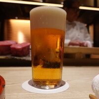 肉屋 田中 - 最初はビール♪