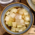 RAMEN VILLAGE CAFE - 2024年2月　昆布水つけ麺　醤油　並盛　1200円