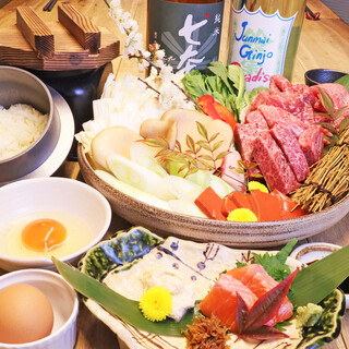 Bif suki nabe套餐6,800日元（含税）