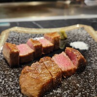 鉄板焼き あさひ - 島根県シャトーブリアン&宮城サーロイン