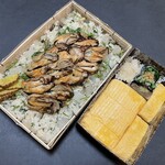 橦木町 しみず - 季節の炊き込みご飯と名古屋コーチンの出汁巻き卵