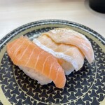はま寿司 - サーモン3種盛り ¥165