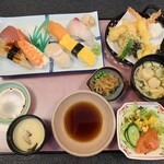 海鮮料理 きとら - ♢天ぷらと握りの定食