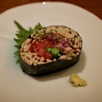 蕎庵 三たて - 蕎麦の太巻き