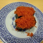 無添くら寿司 - とびこ軍艦　105円（2014.01.11）