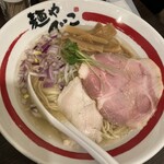 麺や でこ - 3種の貝と伊吹いりこのそば(塩) 1130円